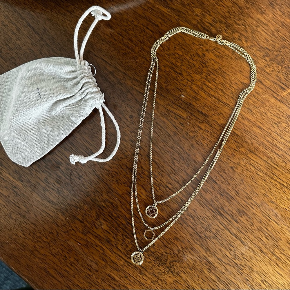 Tory Burch Gold Minimalist Layered Necklace